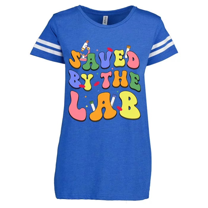 Saved By The Lab Lab Tech Medtech Phlebotomy Week Lab Week Enza Ladies Jersey Football T-Shirt