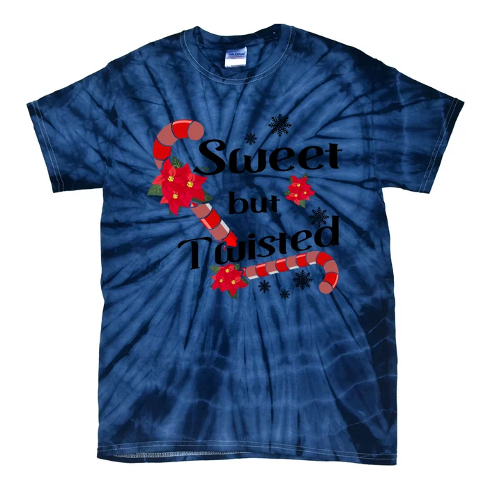 Sweet But Twisted Candy Cane Stocking Stuffer Christmas Gift Tie-Dye T-Shirt