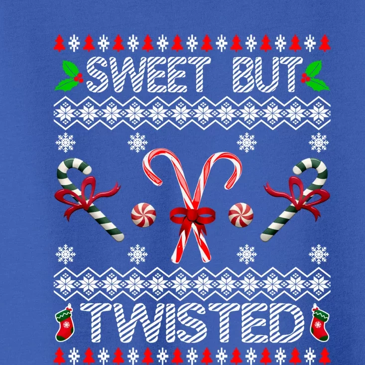 Sweet But Twisted Ugly Christmas Candy Cane Gift Toddler T-Shirt