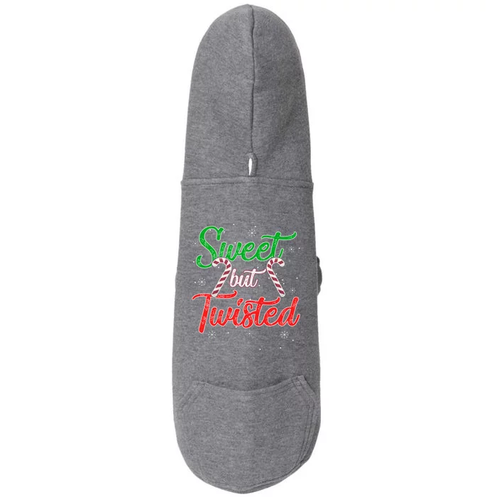 Sweet But Twisted Funny Candy Cane Christmas Meaningful Gift Doggie 3-End Fleece Hoodie