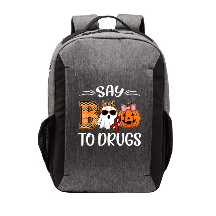 Say Boo To Drugs Red Ribbon Week Awareness Funny Halloween Vector Backpack