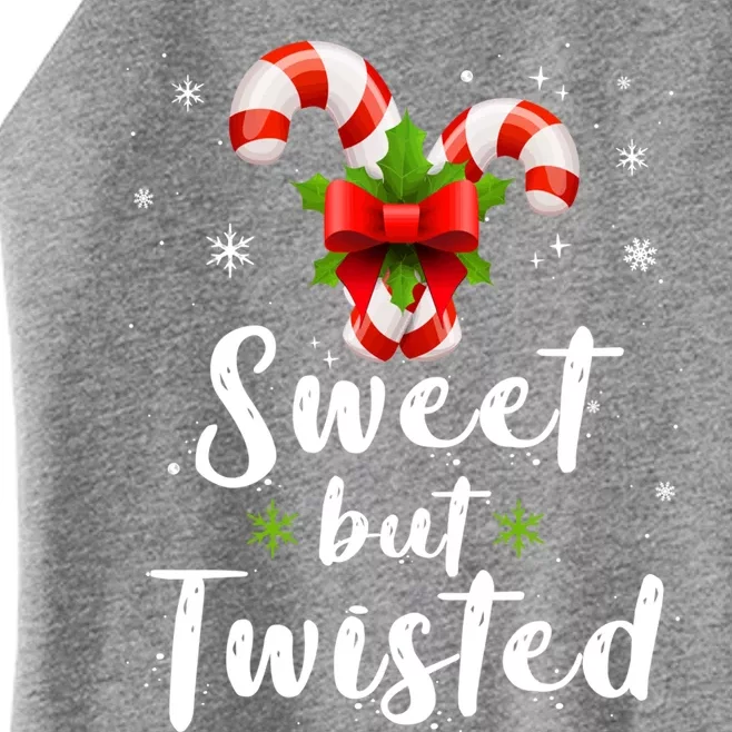 Sweet But Twisted Funny Candy Cane Christmas Gift Women’s Perfect Tri Rocker Tank