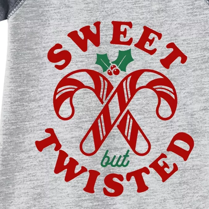 Sweet But Twisted Candy Canes Christmas Holiday Infant Baby Jersey Bodysuit