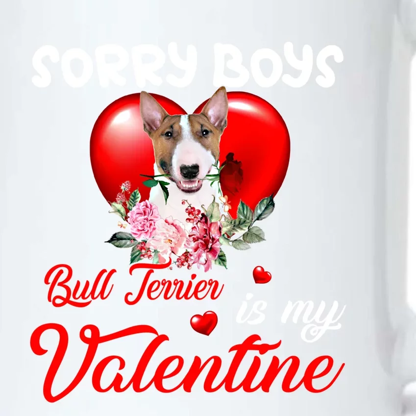 Sorry Bull Terrier Is My Valentine Cute Dog Mom Gift Black Color Changing Mug