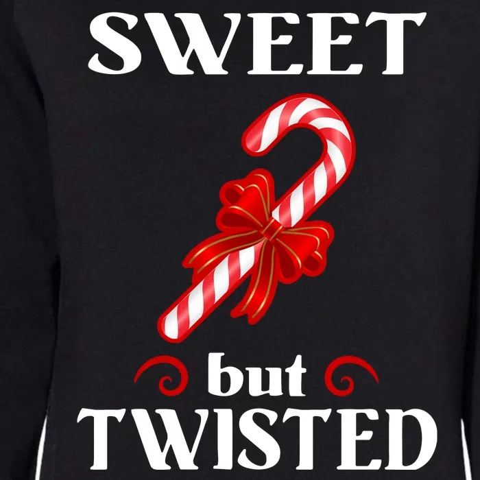 Sweet But Twisted Candy Cane Womens California Wash Sweatshirt