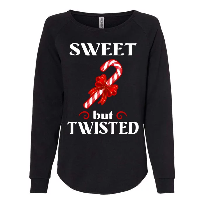 Sweet But Twisted Candy Cane Womens California Wash Sweatshirt