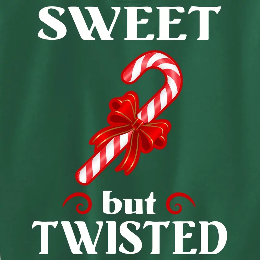 Sweet But Twisted Candy Cane Kids Sweatshirt