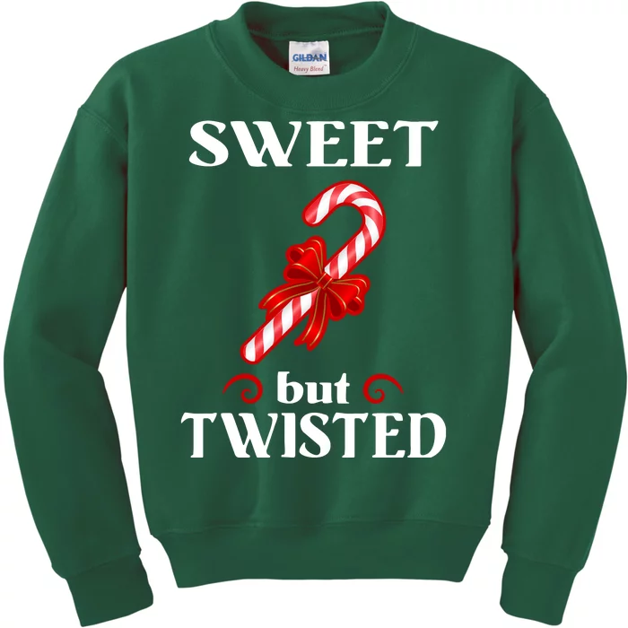 Sweet But Twisted Candy Cane Kids Sweatshirt