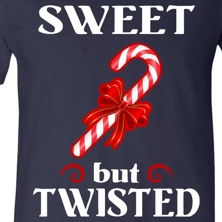 Sweet But Twisted Candy Cane V-Neck T-Shirt