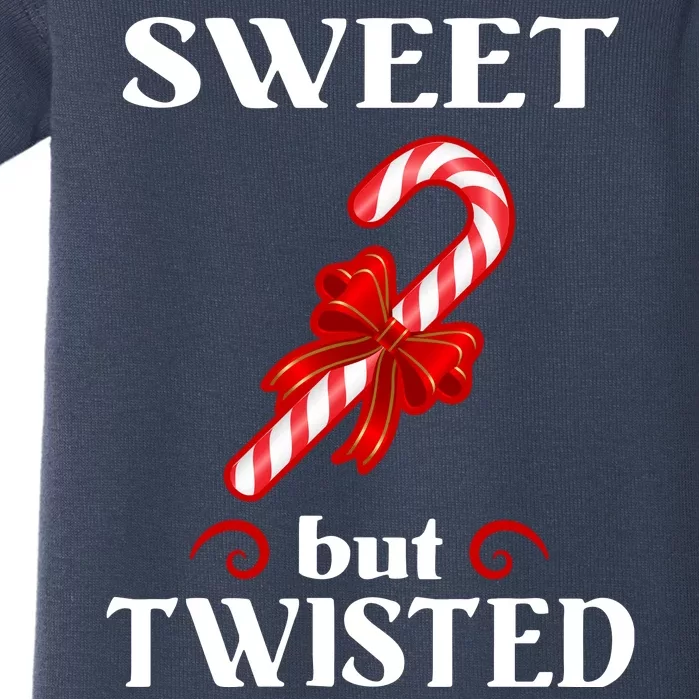 Sweet But Twisted Candy Cane Baby Bodysuit