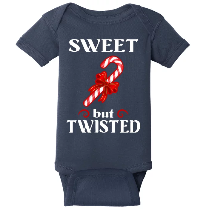 Sweet But Twisted Candy Cane Baby Bodysuit