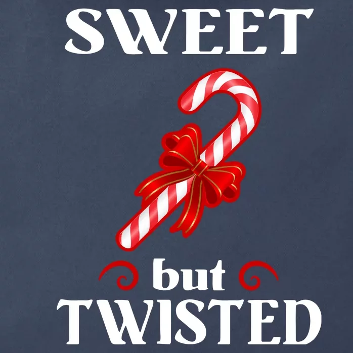 Sweet But Twisted Candy Cane Zip Tote Bag