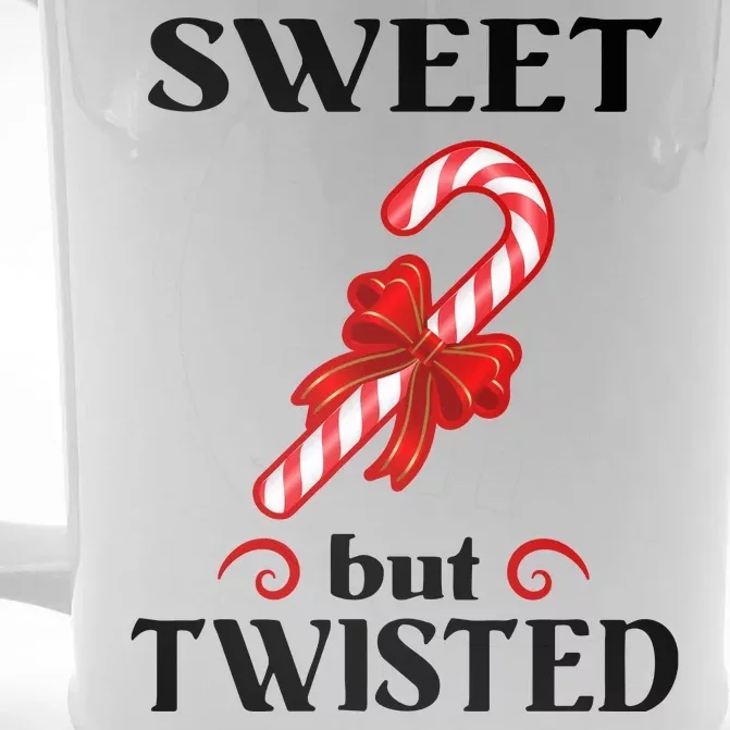 Sweet But Twisted Candy Cane Front & Back Beer Stein