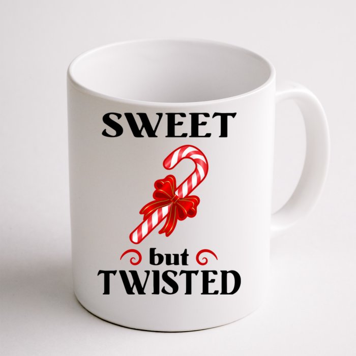 Sweet But Twisted Candy Cane Front & Back Coffee Mug