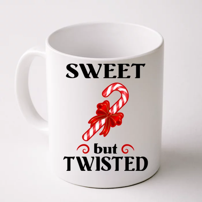 Sweet But Twisted Candy Cane Front & Back Coffee Mug