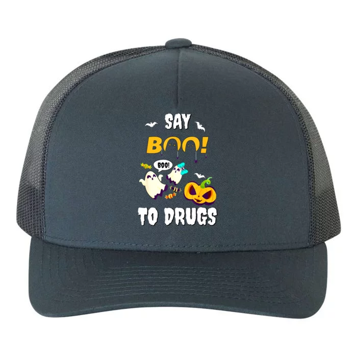 Say Boo To Drugs Red Ribbon Week Awareness Yupoong Adult 5-Panel Trucker Hat