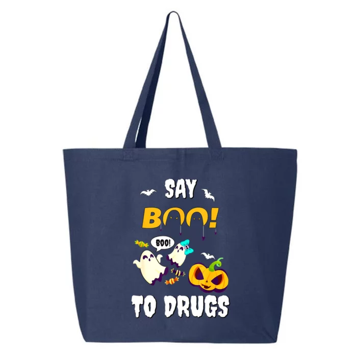 Say Boo To Drugs Red Ribbon Week Awareness 25L Jumbo Tote