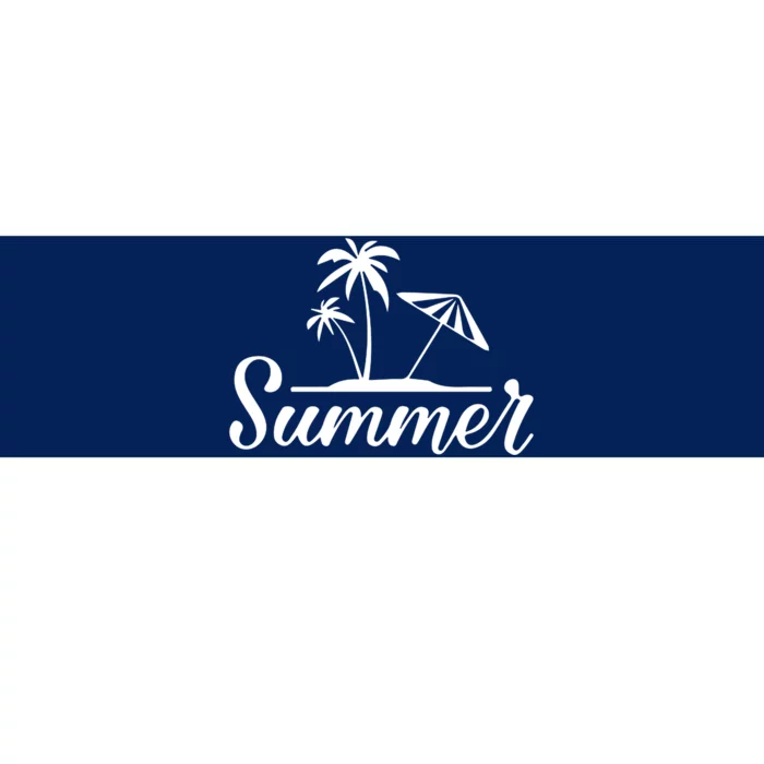 Summer Beach Tropical Vacation Bumper Sticker