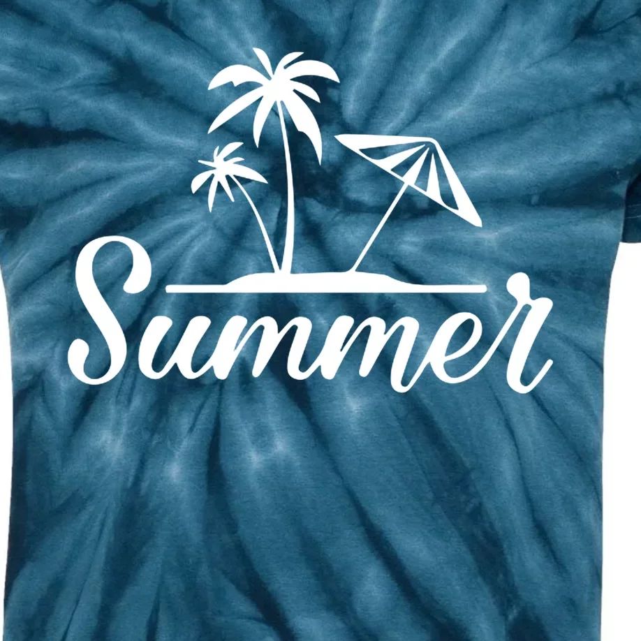 Summer Beach Tropical Vacation Kids Tie-Dye T-Shirt