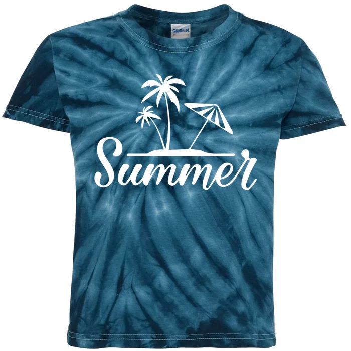 Summer Beach Tropical Vacation Kids Tie-Dye T-Shirt