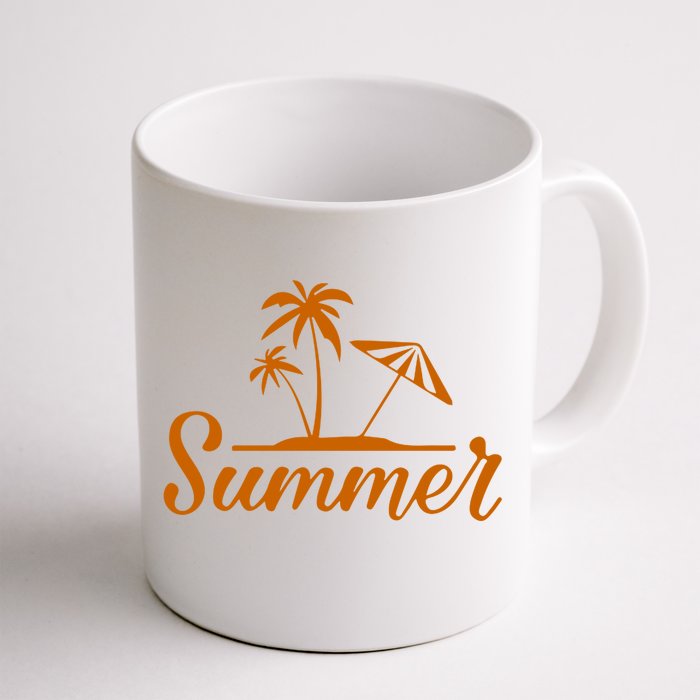 Summer Beach Tropical Vacation Front & Back Coffee Mug