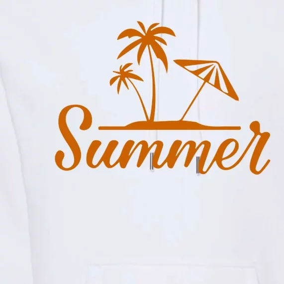 Summer Beach Tropical Vacation Premium Hoodie