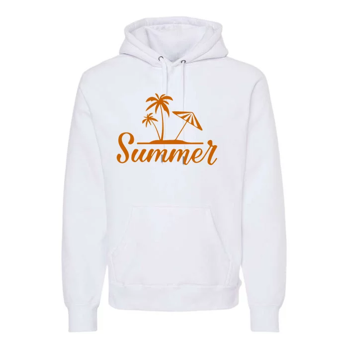 Summer Beach Tropical Vacation Premium Hoodie