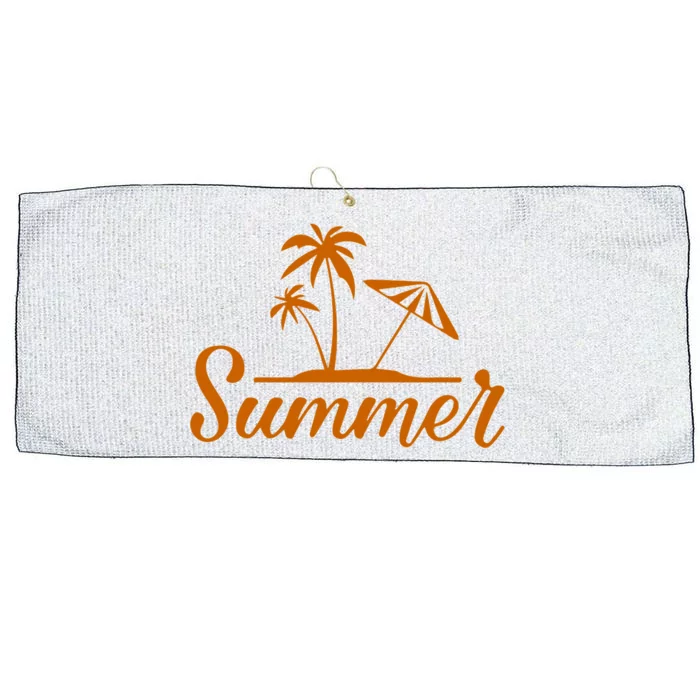 Summer Beach Tropical Vacation Large Microfiber Waffle Golf Towel