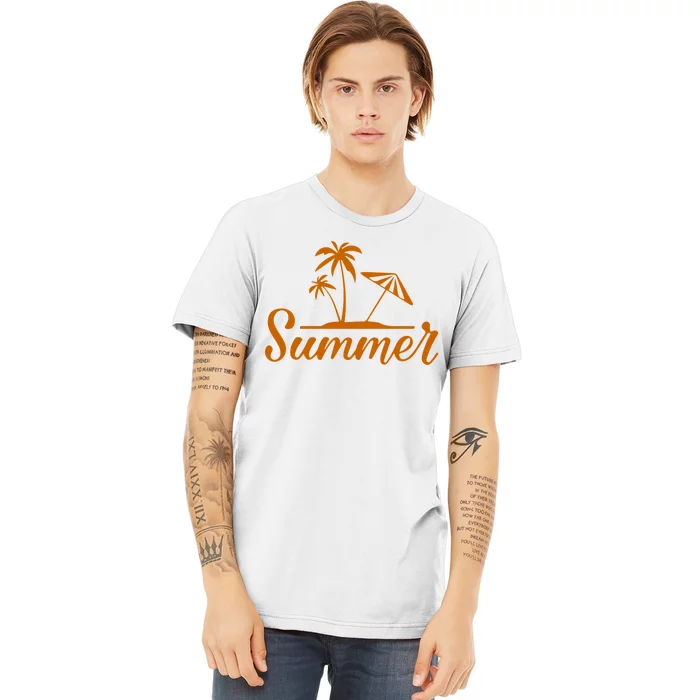 Summer Beach Tropical Vacation Premium T-Shirt