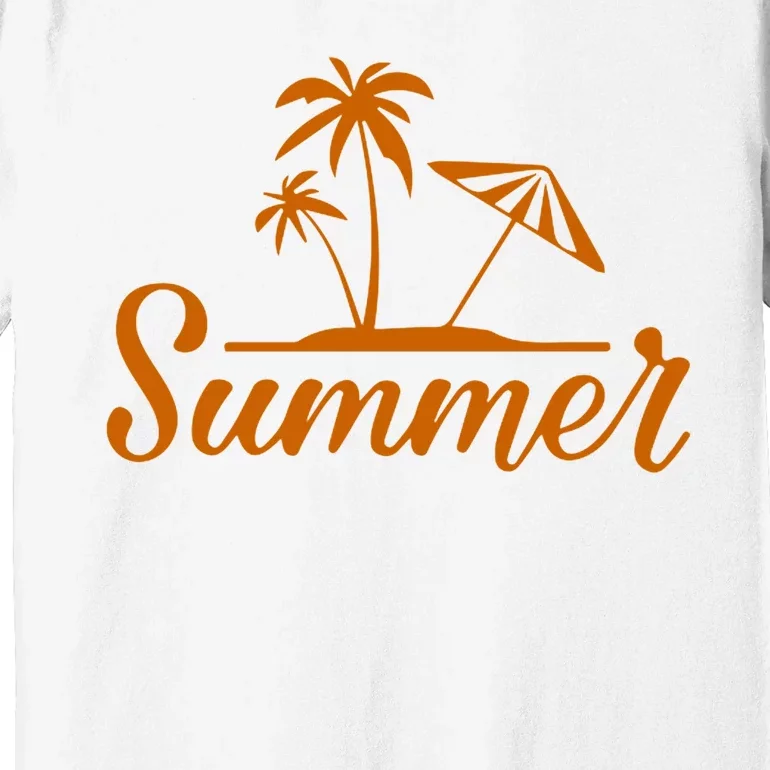 Summer Beach Tropical Vacation Premium T-Shirt