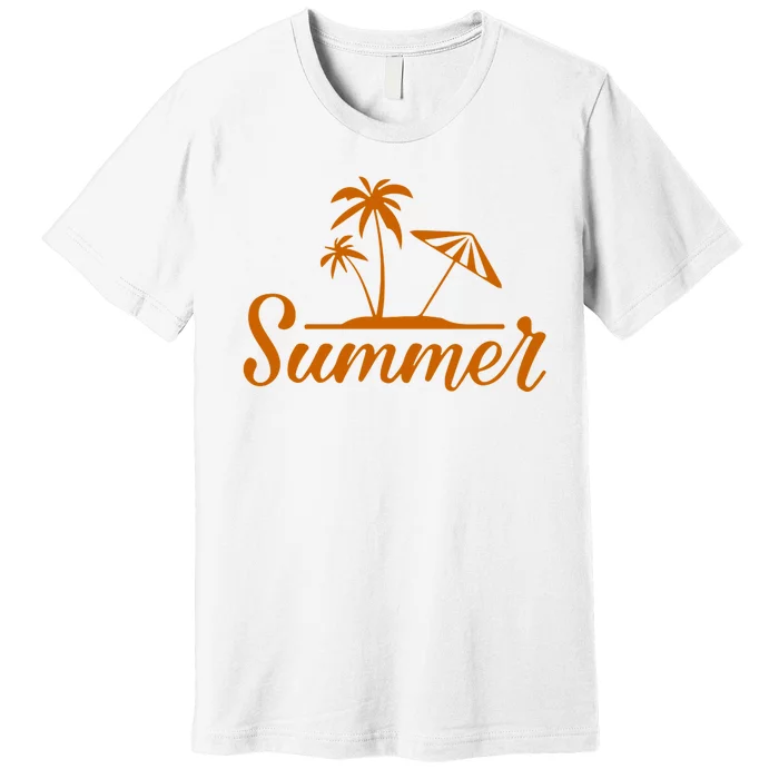 Summer Beach Tropical Vacation Premium T-Shirt