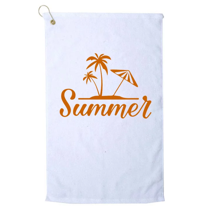 Summer Beach Tropical Vacation Platinum Collection Golf Towel