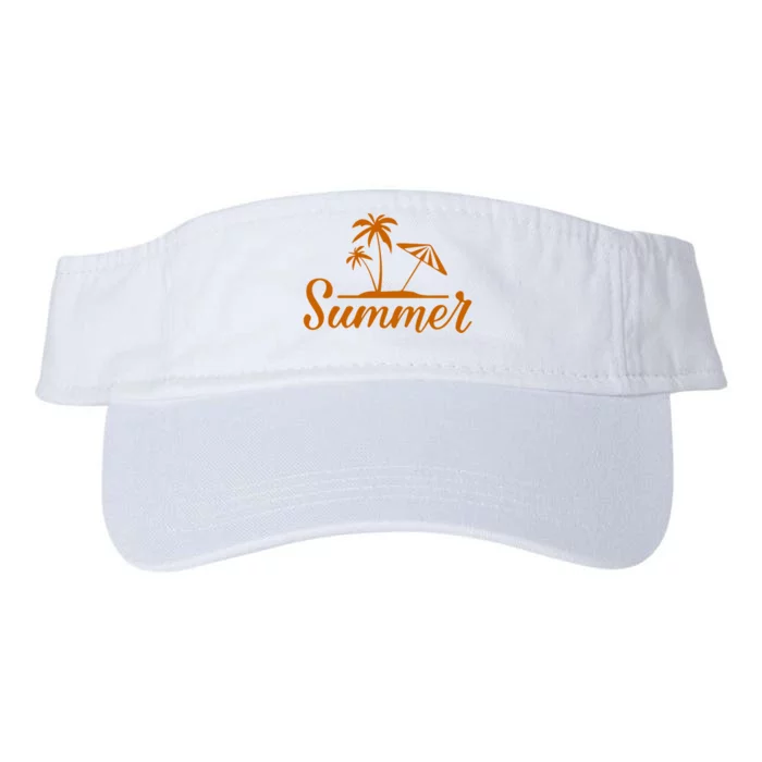 Summer Beach Tropical Vacation Valucap Bio-Washed Visor