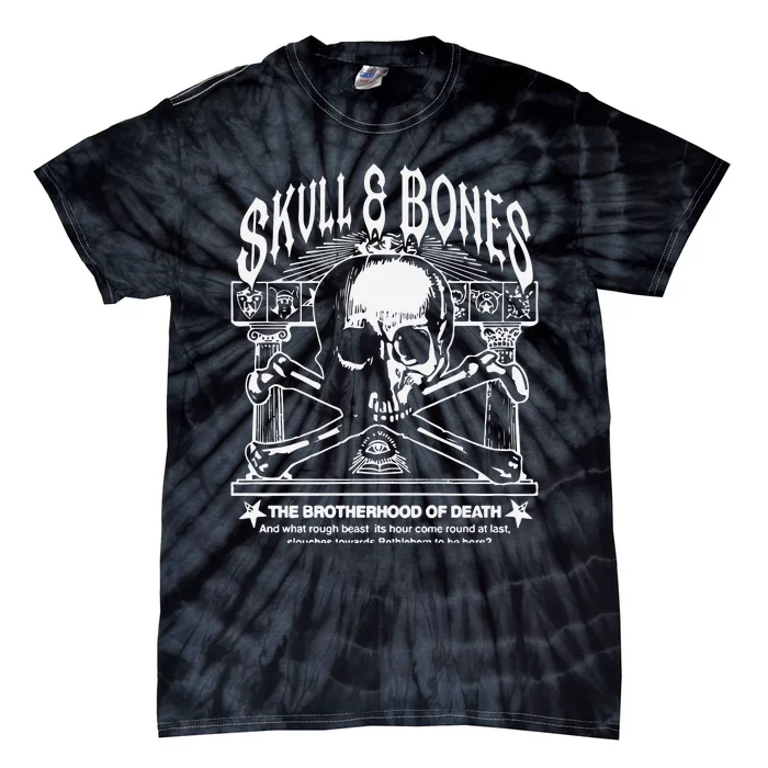 Skull Bones The Brotherhood Of Death Tie-Dye T-Shirt