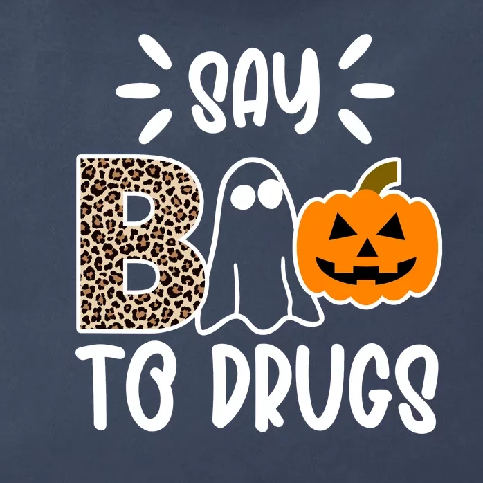 Say Boo To Drugs Awareness Halloween Zip Tote Bag