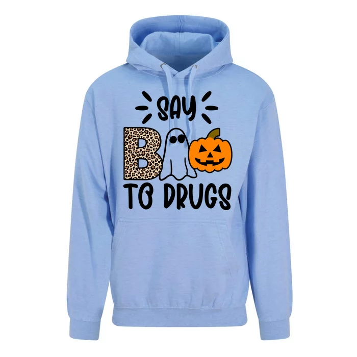 Say Boo To Drugs Awareness Halloween Unisex Surf Hoodie