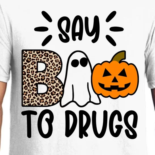 Say Boo To Drugs Awareness Halloween Pajama Set