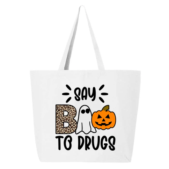 Say Boo To Drugs Awareness Halloween 25L Jumbo Tote