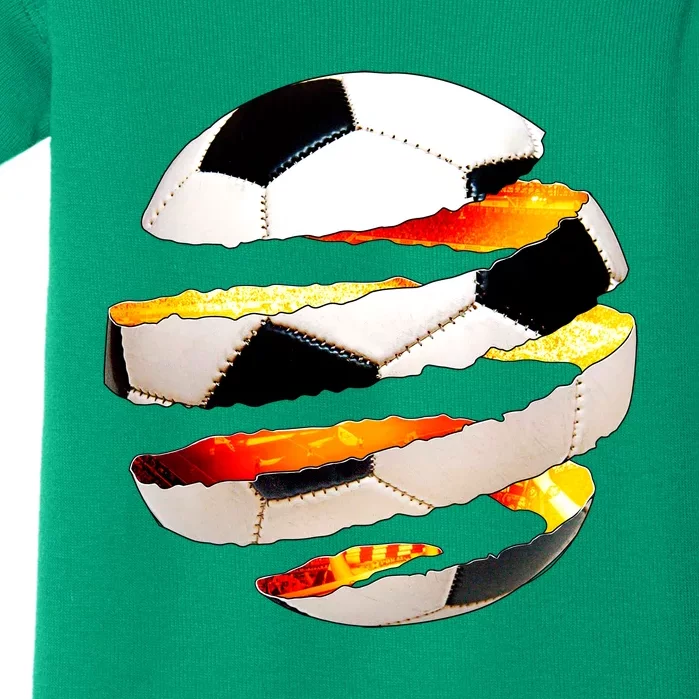 Soccer Ball Tear Baby Bodysuit