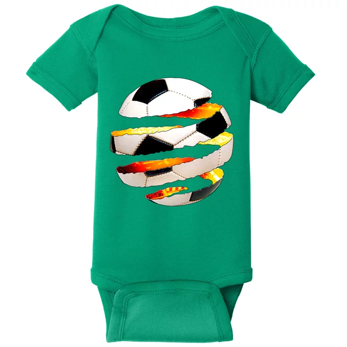 Soccer Ball Tear Baby Bodysuit