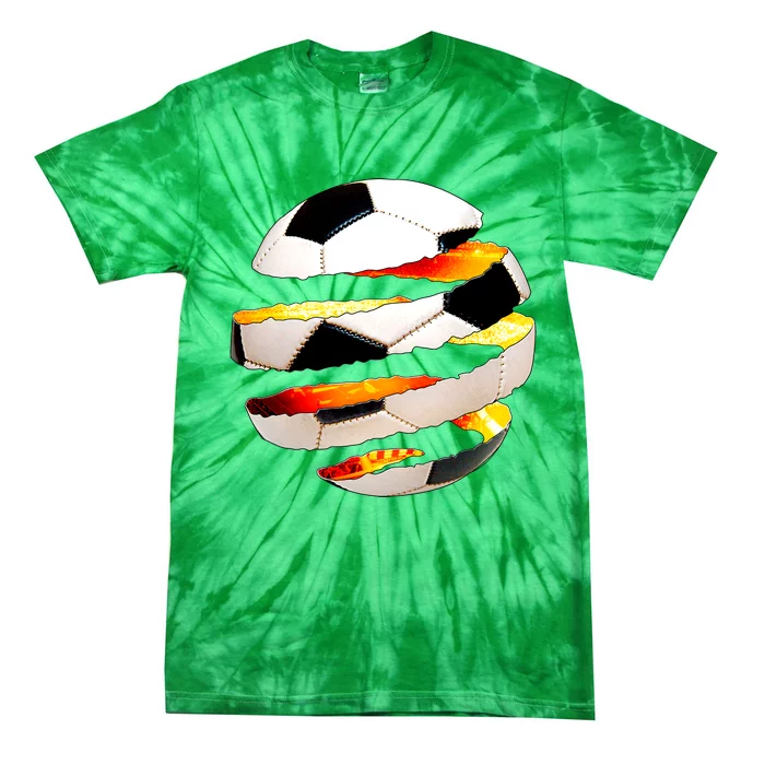 Soccer Ball Tear Tie-Dye T-Shirt