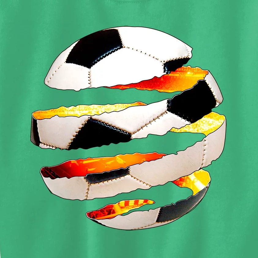 Soccer Ball Tear Kids Sweatshirt