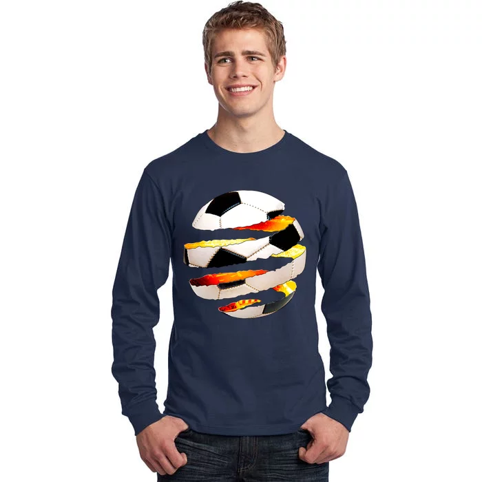 Soccer Ball Tear Tall Long Sleeve T-Shirt