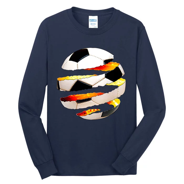 Soccer Ball Tear Tall Long Sleeve T-Shirt