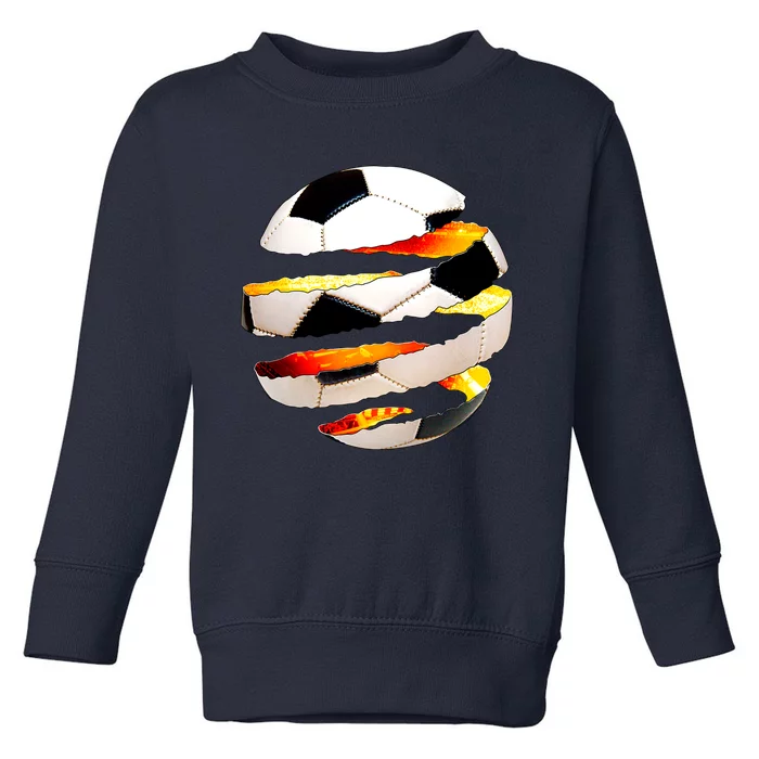 Soccer Ball Tear Toddler Sweatshirt