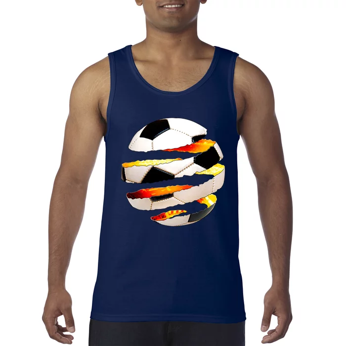 Soccer Ball Tear Tank Top