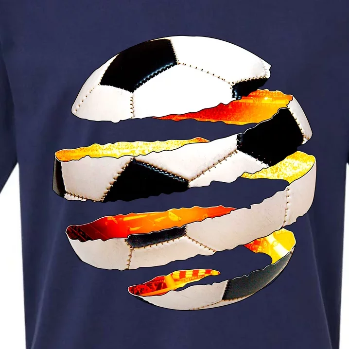 Soccer Ball Tear Sueded Cloud Jersey T-Shirt