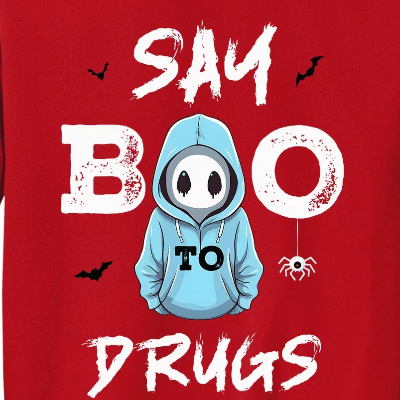 Say Boo To Drugs Funny Halloween Red Ribbon Week Awareness Sweatshirt