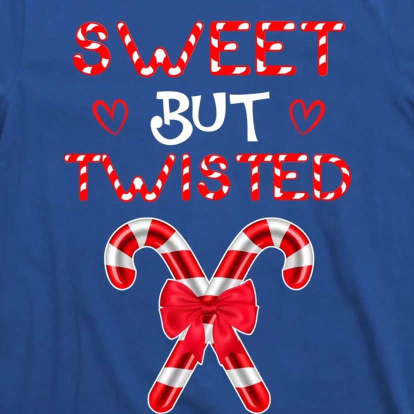 Sweet But Twisted Funny Candy Cane Christmas Gift T-Shirt