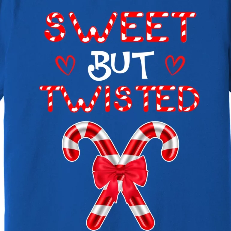 Sweet But Twisted Funny Candy Cane Christmas Gift Premium T-Shirt